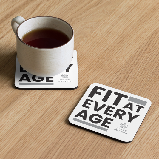 Fit at Every Age Cork-Back Coaster