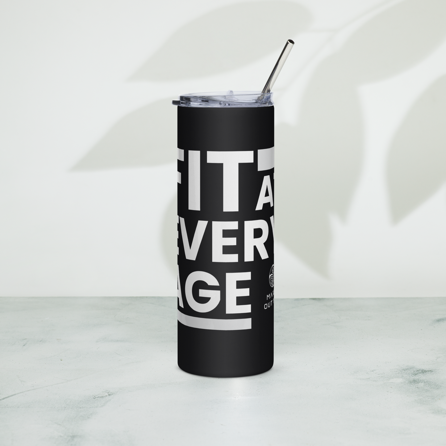Fit at Every Age Stainless Steel Tumbler - Black