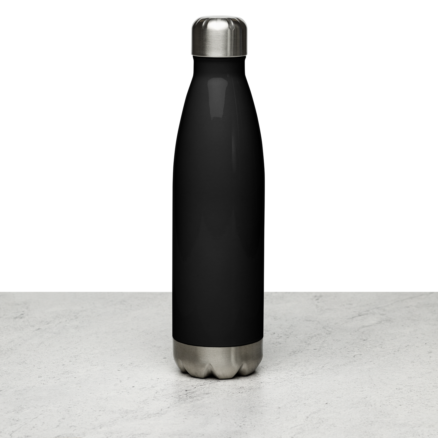 Fit at Every Age Stainless Steel Water Bottle - Black