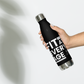 Fit at Every Age Stainless Steel Water Bottle - Black