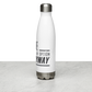 Failure is Always an Option Stainless Steel Water Bottle - White