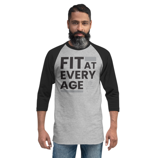 Fit at Every Age 3/4 Sleeve Raglan Shirt - Lighter Colors