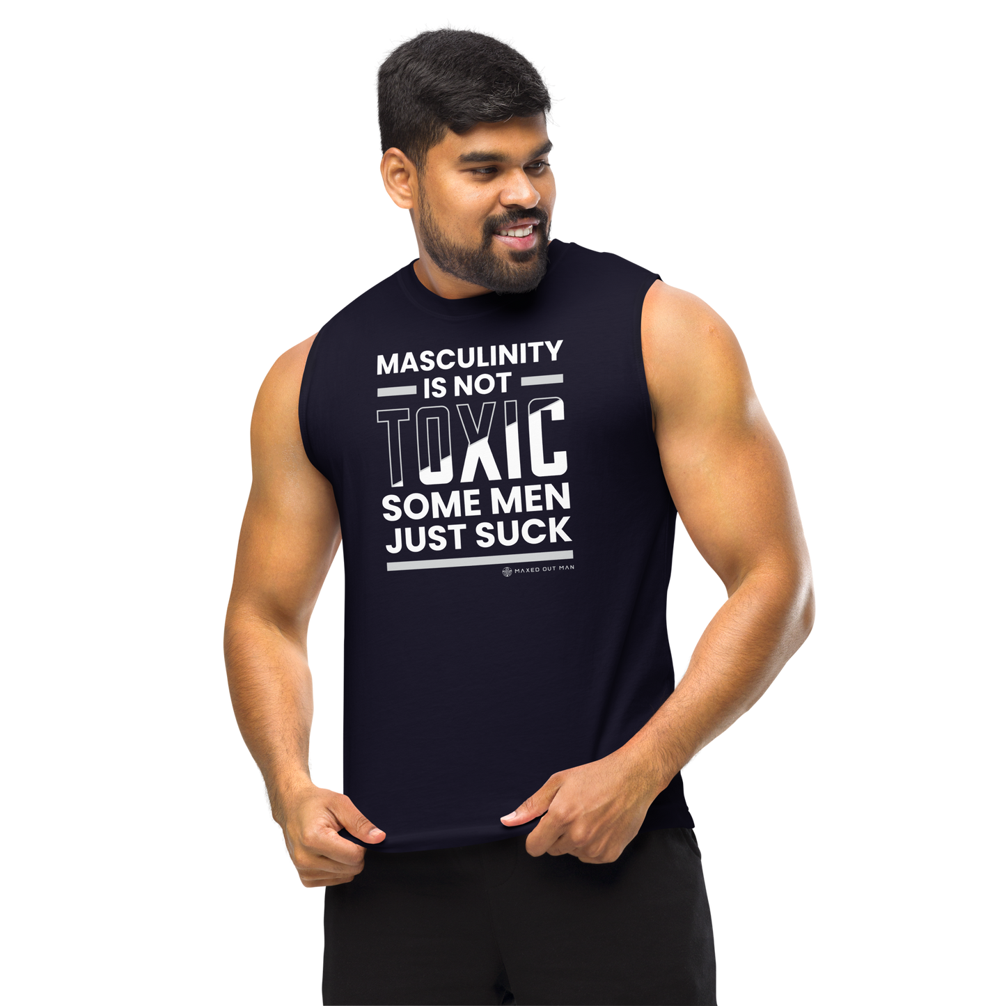 Masculinity is Not Toxic Muscle Shirt - Darker Colors