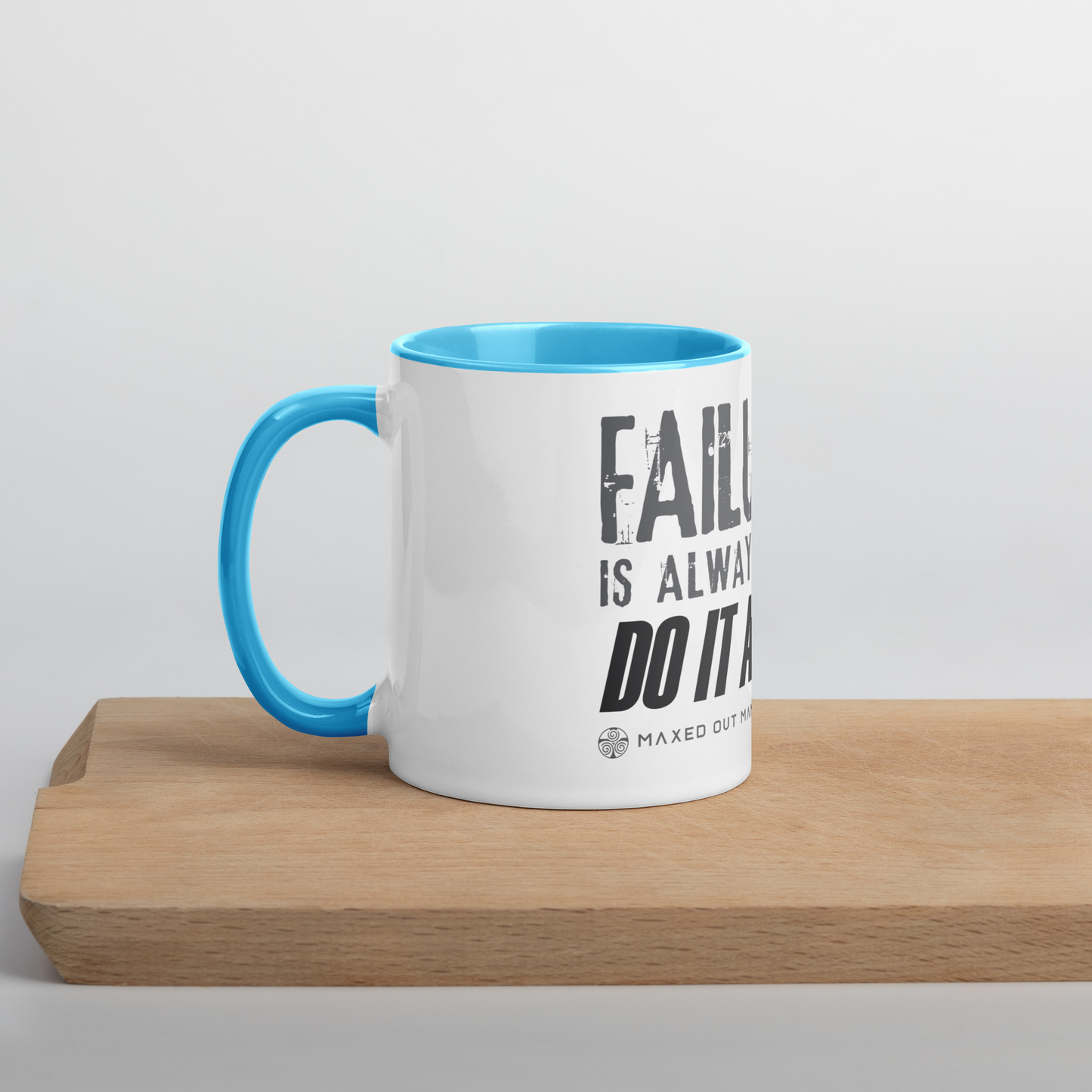 Failure is an Option White Mug with Color Inside
