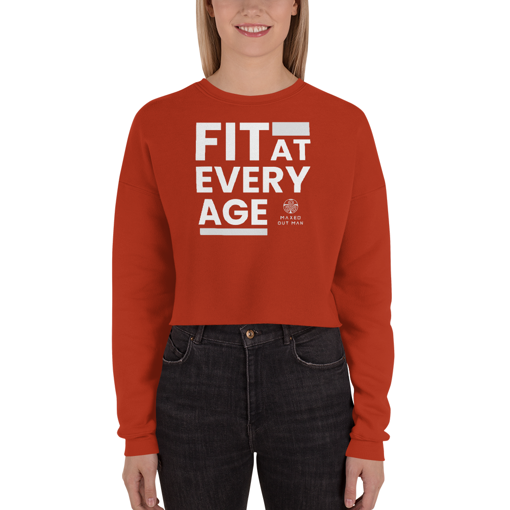 Fit at Every Age Ladies Crop Sweatshirt - Darker Colors