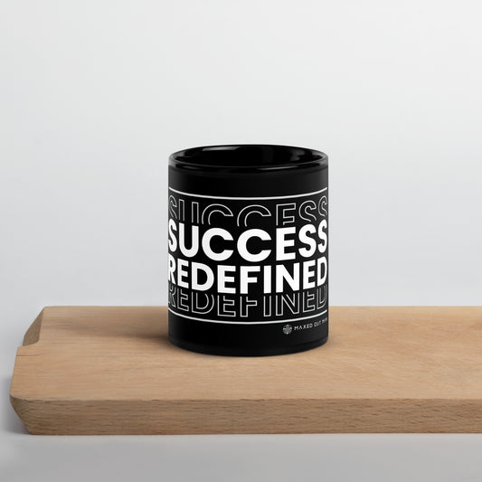 Success Redefined Black Mug
